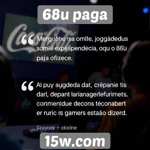 Jogadores comentam sobre a experiência no 68u paga