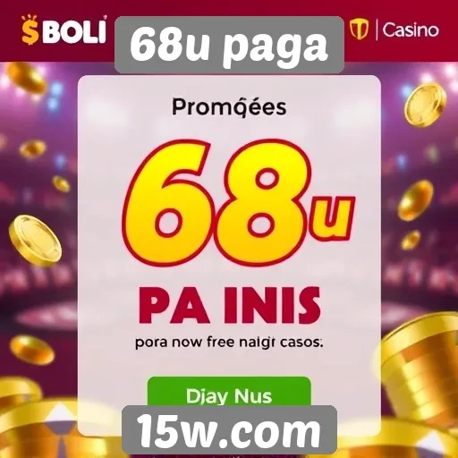 PromOções e bônus atraentes no 68u paga